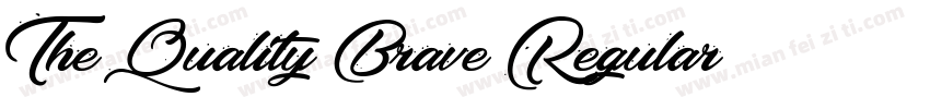 The Quality Brave Regular字体转换